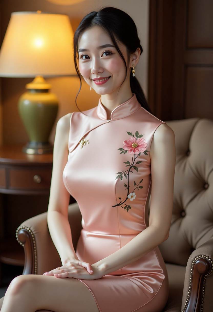 赛博武侠世界的侠客站在霓虹招牌前